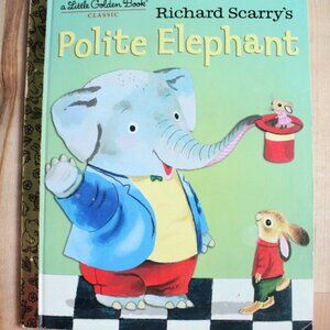 Vintage Richard Scarry's Polite Elephant - A Little Golden Book
